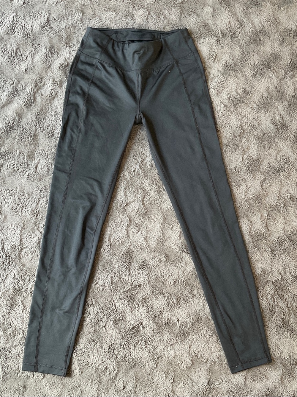 Dark Grey Active Leggings - High Waist Performance